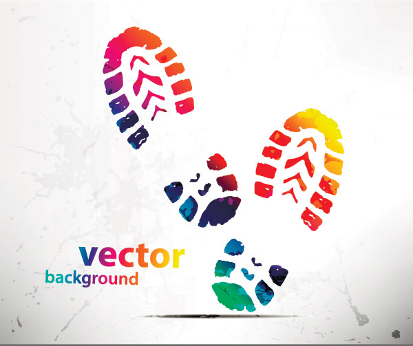 free vector Beautiful hands and feet silhouette pattern vector